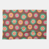 Retro Funky 70er Muster Geschirrtuch (Horizontal)