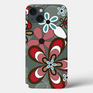 Retro Funky Art Abstract Flower Power Phone Case