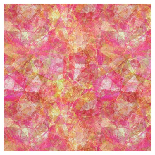 Retro Funky Cool Modern Polygon Mosaik Muster Stoff (Muster)