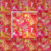 Retro Funky Cool Modern Polygon Mosaik Muster Stoff (Kachel)