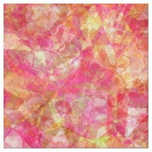 Retro Funky Cool Modern Polygon Mosaik Muster Stoff (Nahaufnahme)