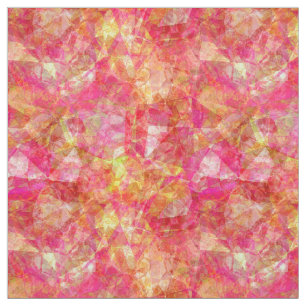 Retro Funky Cool Modern Polygon Mosaikmuster Stoff