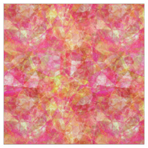 Retro Funky Cooles Modernes Polygon-Mosaikmuster Stoff