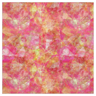 Retro Funky Cooles Modernes Polygon-Mosaikmuster Stoff