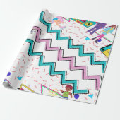 Retro Funky Geschenkpapier (Ungerollt)