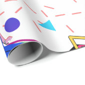 Retro Funky Geschenkpapier (Rolleneckpunkt)