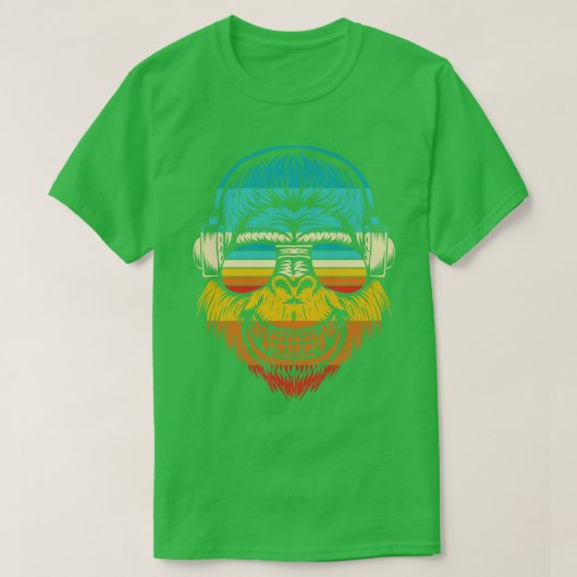 Retro Funky Gorilla T-Shirt (Design vorne)