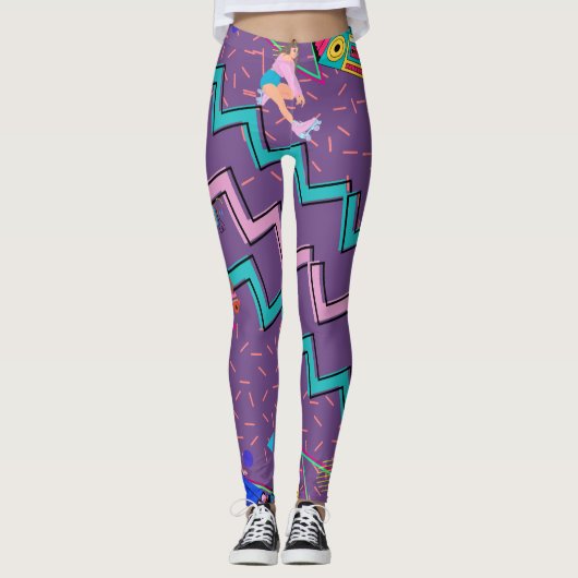 Retro Funky Leggings (Vorderseite)