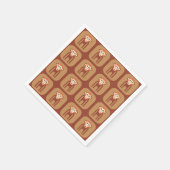 Retro Funky Monkey Abstrakt Cocktail Napkins Serviette (Ecke)