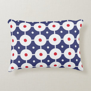 Retro-Funky-nahtloses Vintage-Design Dekokissen