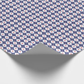 Retro Funky Nahtloses Vintages Design Geschenkpapier (Ecke)