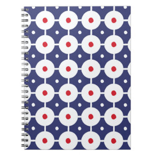 Retro Funky Nahtloses Vintages Design Notizblock