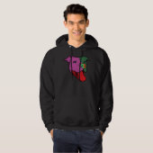 Retro Funky Pitbull Hoodie (Vorne ganz)