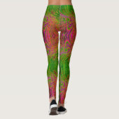 Retro Funky Psychedelic Pattern Legging Leggings (Rückseite)