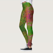 Retro Funky Psychedelic Pattern Legging Leggings (Links)
