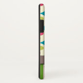 Retro-Funky-Punkte und Streifen-Muster mit Imitat- Case-Mate iPhone Hülle (Hinten/Rechts)