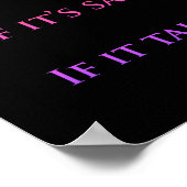 Retro Funky Rainbow Colors House Regeln der Kindhe Poster (Ecke)