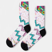 Retro Funky Socken (Linkes Detail)