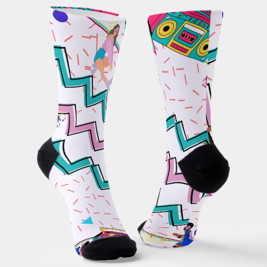 Retro Funky Socken (Gewinkelt)