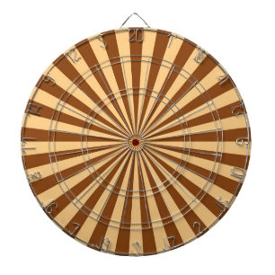 retro funky Sonnenstreifen 5 Dartscheibe