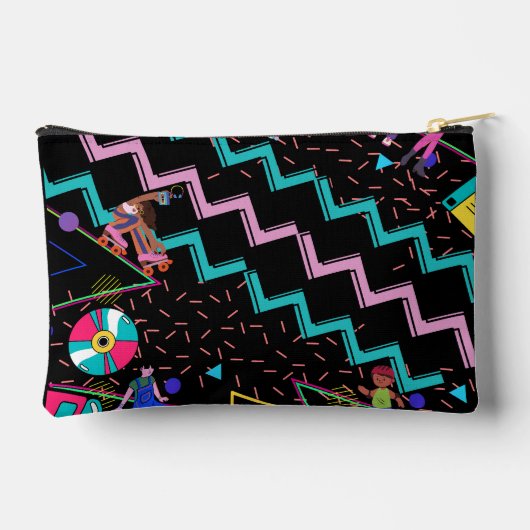 Retro Funky Zubehörtasche (Rückseite)
