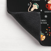 Retro Funny 12 Days Of Sonography Ultrasound Tech Mousepad (Ecke)