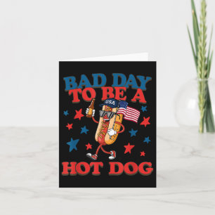 Retro Funny 4. Juli Patriotic Bad Day zu einem Karte