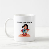 Retro Funny 50's Hausfrau Stir Dinge Up Kaffeetasse (Links)