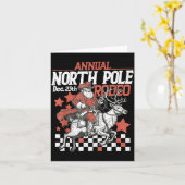Retro Funny Annual North Le Rodeo Santa Cowboy Mer Karte (Gelbe Blume)
