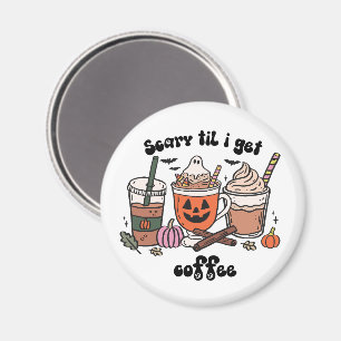 Retro Funny Beängstigend, bis ich Kaffehaus bekomm Magnet