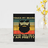 Retro Funny Beard Quote Gift For Bearded Men And L Karte (Gelbe Blume)