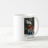 Retro Funny Beauty Vater Par Foto Golfclub Kaffeetasse (VorderseiteRechts)