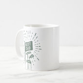 Retro Funny Best Vater Par Golf Clubs Kaffeetasse (Vorderseite Links)