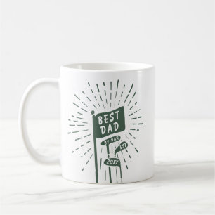 Retro Funny Best Vater Par Golf Clubs Kaffeetasse