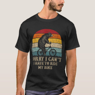 Retro Funny Biking für Radfahrer 70er T-Shirt