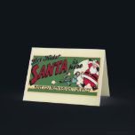 Retro Funny Cartoon Naughty oder Nice Niedlich Cus Feiertagskarte<br><div class="desc">Niedlicher Vintager Cartoon Design rot,  grün und gelb geklappte Weihnachtsgrüße-Karte mit festlicher Schriftart-Typografie,  die leicht angepasst werden kann. Das Motto "Naughty or Nice" ist eine lustige Option für Erwachsene mit einem Sinn für Spaß.</div>