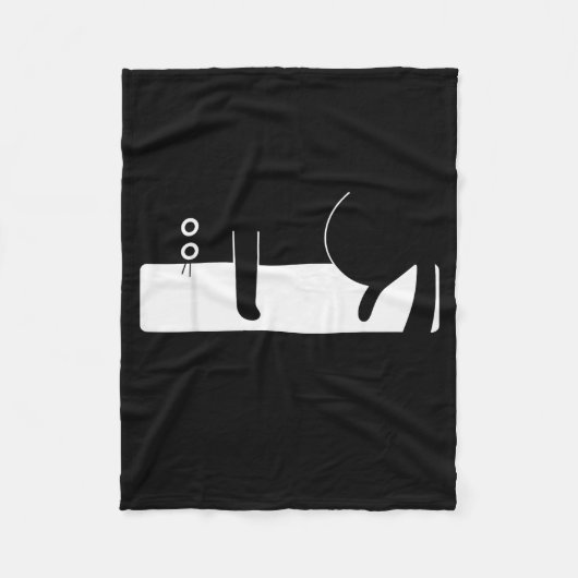 Retro Funny Cat Graphic For Men Women Kids Fleecedecke (Vorderseite)