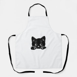Retro Funny Cat Halloween Kostüm für Frauen Männer Schürze