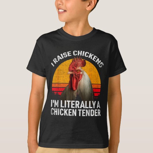 Retro Funny Chicken Lover Gift – I Raise Chickens  T-Shirt (Vorderseite)