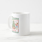 Retro Funny Christmas Holiday From The Windows To  Kaffeetasse (Vorderseite Links)