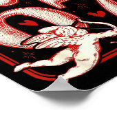 Retro Funny Cud Says 6 7 Six Seven Couples Valenti Poster (Ecke)