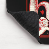 Retro Funny Cupid Says 6 7 Six Seven Couples Valen Mousepad (Ecke)