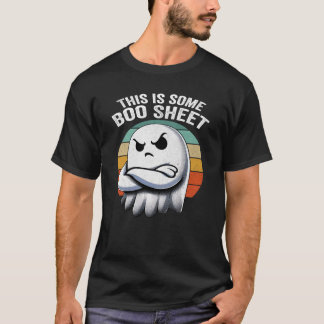 Retro Funny, das hier ist ein boo-Sheet Halloween- T-Shirt