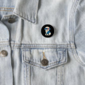 Retro Funny Denim Patch Niedliches Pet Dog Design Button (Beispiel)