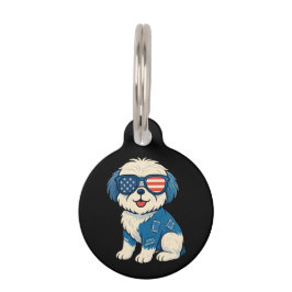 Retro Funny Denim Patch Niedliches Pet Dog Design Haustiermarke