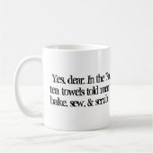 Retro Funny Dish Handtuch Tasse von RoseWrites (Links)