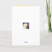Retro Funny Dog und Happy Birthday Card Dankeskarte (Rückseite)