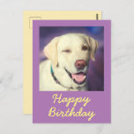 Retro Funny Dog und Happy Birthday Postcard Postkarte<br><div class="desc">Es ist der Retro Funny Dog und Happy Birthday Postcard. Der niedliche Retrivenwinker ist schön. Sie können Ihre Nachrichten einfügen. Das wird deinen Freund zum Lachen bringen. Das wird ein bedeutendes Geschenk und macht Ihren Freund zum Lachen. Überbringen Sie herzlichen Glückwunsch jetzt und Seien Sie einer der wenigen.</div>