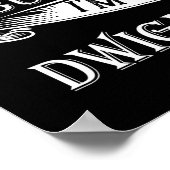 Retro Funny Dwight Yoakams Geschenk Männer Frauen. Poster (Ecke)