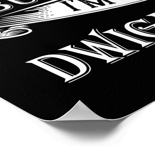 Retro Funny Dwight Yoakams Geschenk Männer Frauen. Poster (Ecke)